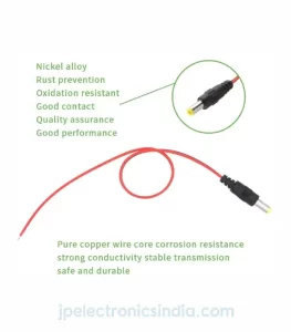 Male DC Power Connectors for CCTV Surveillance Camera Item Pack of 10